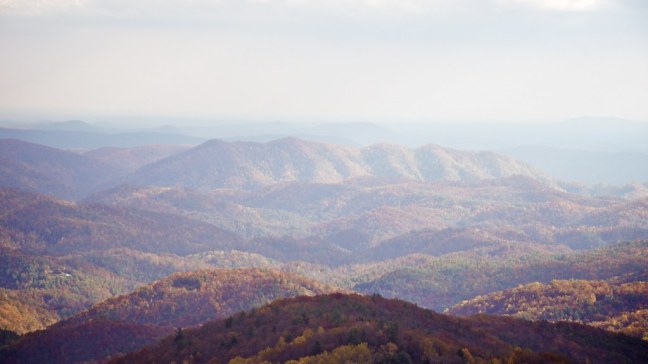 Fall foliage on the Blue Ridge Parkway
