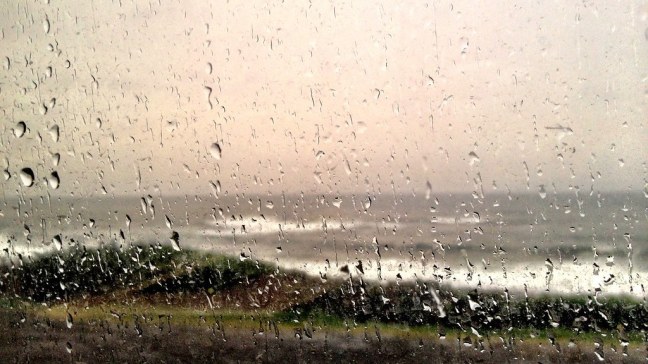 Rainy day on Oregon coast