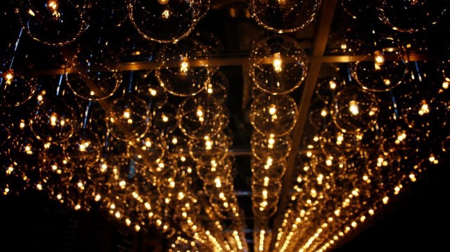Bar lights on M/V Columbia