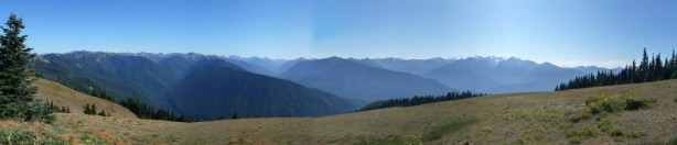 Panoramic view of Hurricane Ridge in Olympic National Park