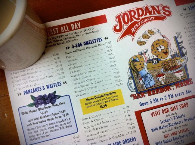 Jordan’s in Bar Harbor, Maine