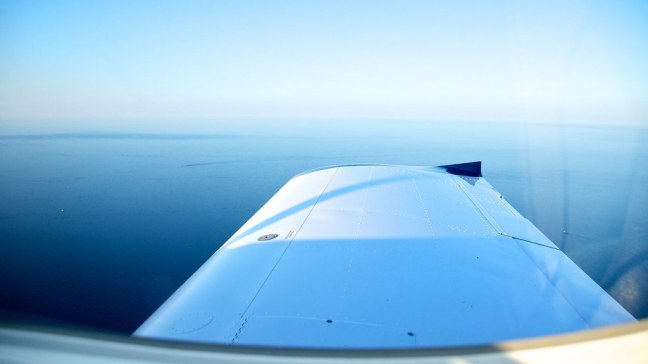 Lake Michigan off my right wingtip