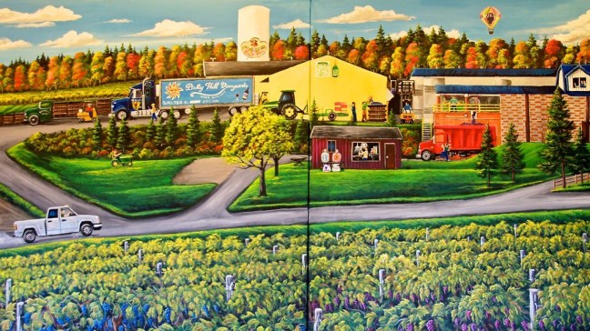 Mural at Bully Hill Vineyards