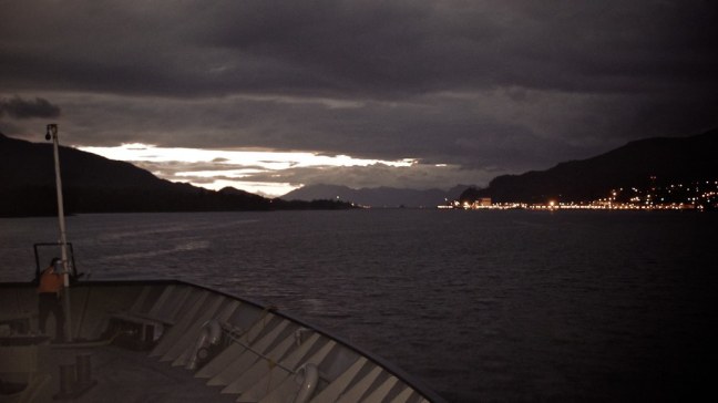Evening lights of Ketchikan
