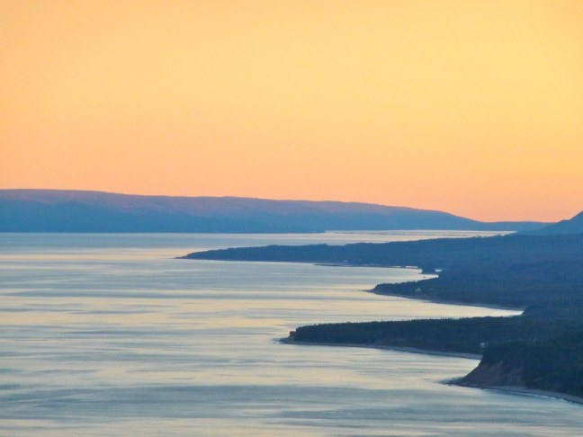 Sunset along Cabot Trail