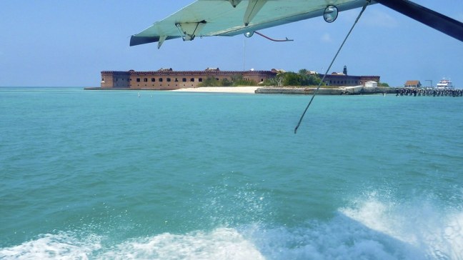 Landing at Dry Tortugas National Park