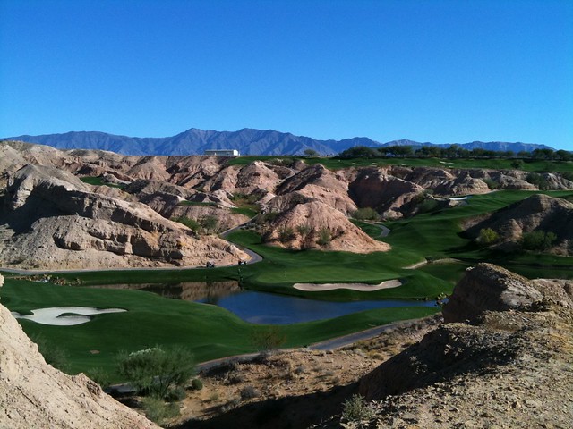 Very, very, very cool Wolf Creek Golf Club in Mesquite, Nevada