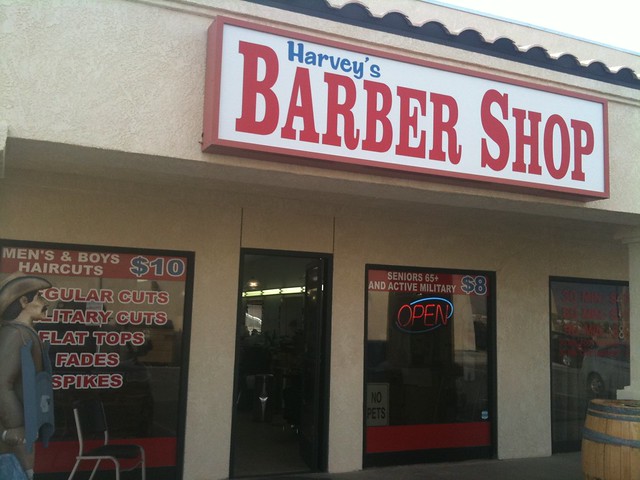 Great $10 haircut in middle of desert